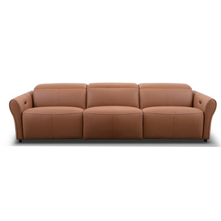 4 seater motorized recliner sofa rachel brown colour