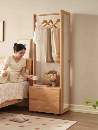 Elio Clothes Rack With Mirror