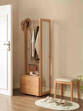 Elio Clothes Rack With Mirror