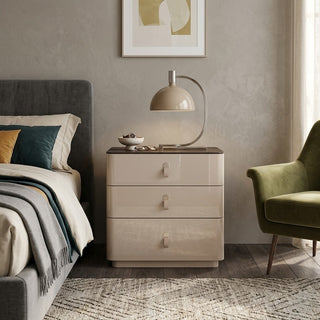 Jack 3 Drawer Bedside Table