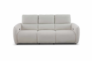 Gray 3 seater sofa on a white background