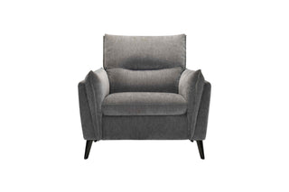 Gray armchair on a white background