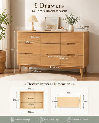 Edoardo Solid Wood Chest Of Drawers