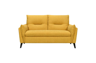 Yellow sofa on a white background