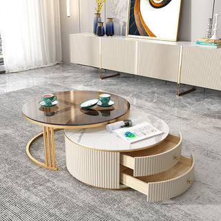 ada tempered glass coffee table