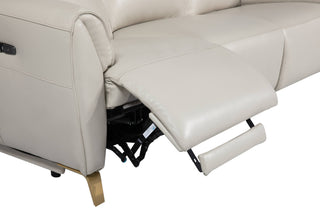 adjustable leather sofa with recliner bernice