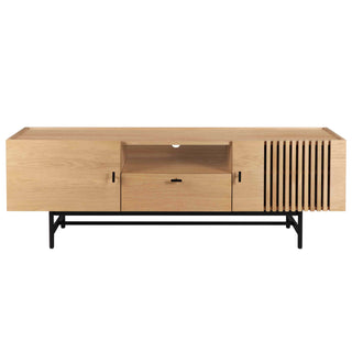 alia modern tv console front view
