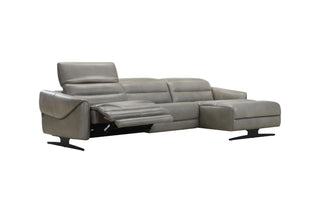 amaury electric recliner l-shape side view