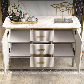 amina modern sideboard with legs black legs golden accents