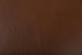 Close-up of brown leather swatch