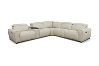 Beige sectional sofa on a white background