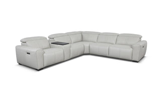 Gray sectional sofa on a white background
