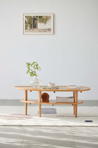 anika coffee table wooden style