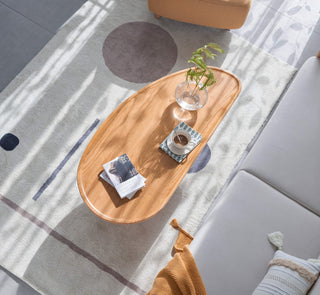 anika wooden coffee table living room