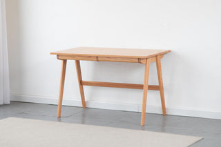 antonio minimalist study table oak wood design