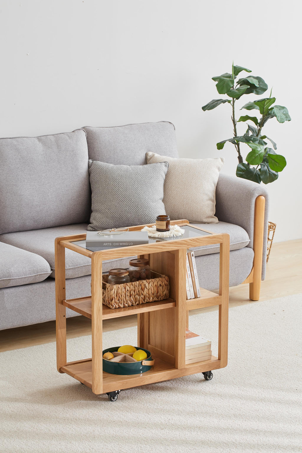 Arte Solid Wood Side Table - Singapore | COMFY