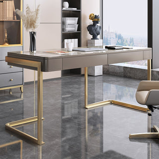 avila study table with drawers modern