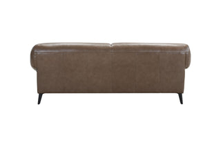 full leather sofa back view