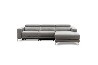 beige leather l shape recliner sofa