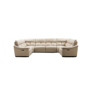 beige modular recliner sectional sofa