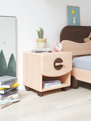 bili childrens bedside table one drawer storage