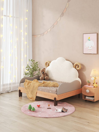 bini convertible kids bed sheep headboard design