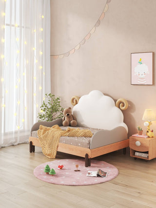 bini convertible kids bed whimsical sheep theme