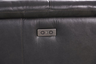black leather dylan sofa usb charger