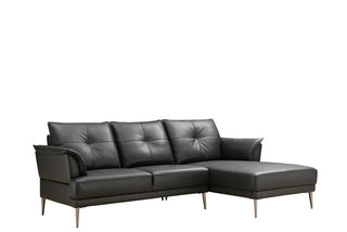 black leather l shape sofa melvin