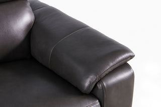 black leather recliner couch dylan