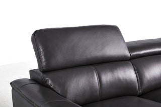 black leather sofa dylan