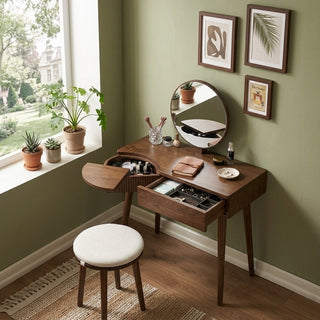 Hudson Black Walnut Vanity Table - Singapore | COMFY Hudson Black Walnut Vanity Table - Singapore | COMFY