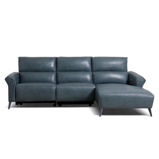 blue l shape recliner sofa 270cm ivy