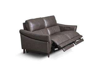 brown leather electric recliner sofa janet