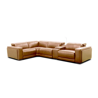 brown sectional recliner sofa electric headrest
