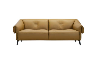 brown sofa on a white background
