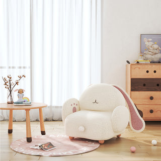 calo plush bunny kids armchair