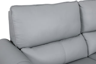 camilo grey recliner leather sofa comfort