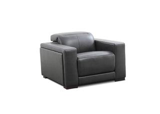 candy black leather classic armchair