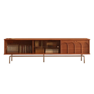 cate contemporary mid century modern tv console