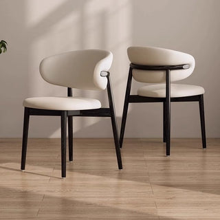 cayla dining chair black and wood