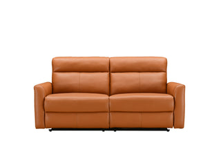 charlie manual recliner sofa brown
