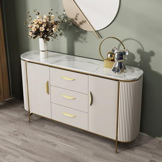 charlotte white sideboard stone top