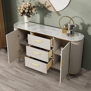charlotte white sideboard with drawers
