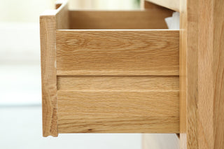 compact venet oak wood nightstand
