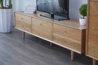 contemporary alessio tv cabinet wooden ample storage