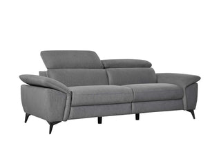 contemporary annie top grain leather sofa