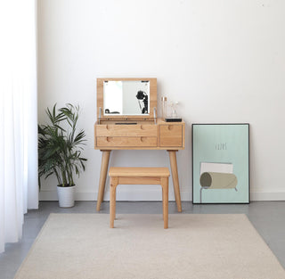 contemporary franco wood dressing table design