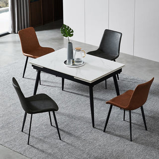 contemporary lisa extendable dining table