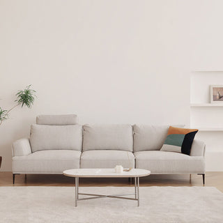 contemporary metal legs sofa mila fabric